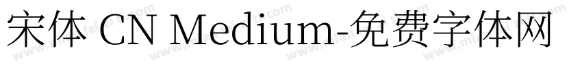 宋体 CN Medium字体转换